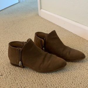Franco Sarto Brown Booties (Size 7)